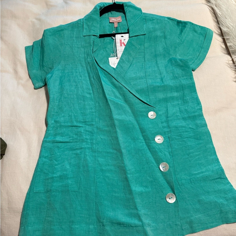 Show Me Your MuMu Teal Jumpsuit